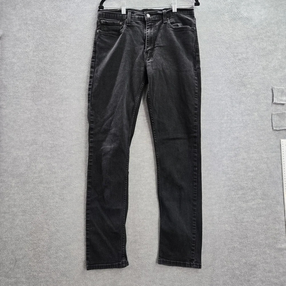 Levi's 511 Men Jeans 36X34 Black Slim Denim 31